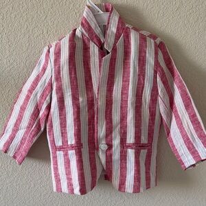 Linen Suit with Vest, Pants and a Bow